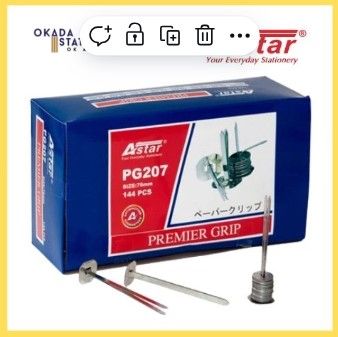 ASTAR PG207 Premier Grip 76mm / Paper Binder / BINDER CLIP