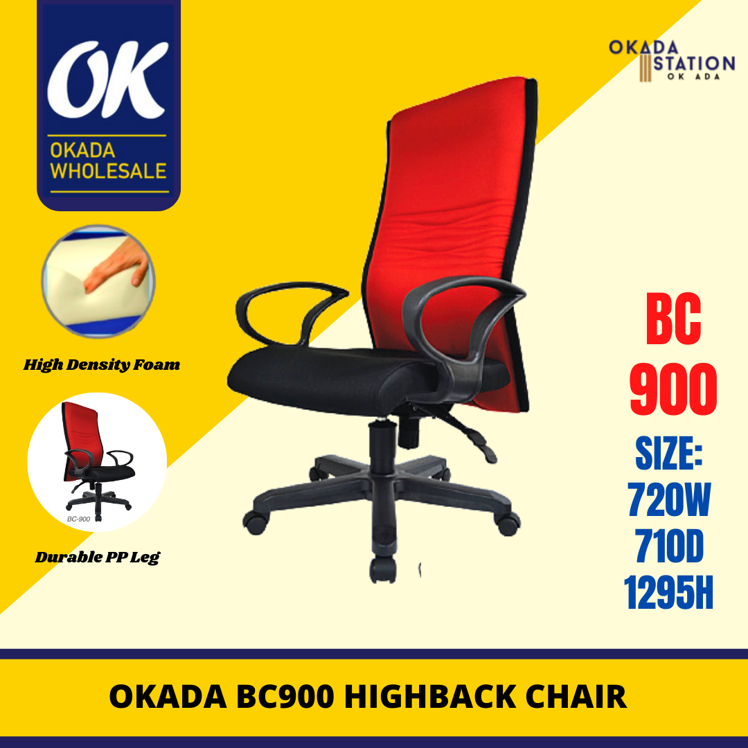 Venus BC-900 ERGONOMIC EXECUTIVE HIGH BACK CHAIR -PU LEATHER / CHAIR / High Back Chair / PU Leather Chair / BC-900 / Office Chair / Ergonomic Chair