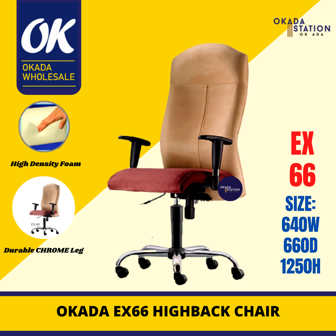 Dahlia EX-66 ERGONOMIC EXECUTIVE HIGH BACK CHAIR-FABRIC / Dahlia / Fabric / High Back Chair / Ergonomic Chair / Fabric Chair / EX-66 / Office Chair