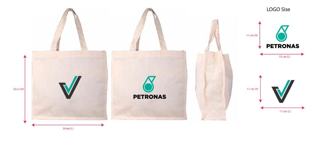 ECO *ECO Bag with 2 Sides colour printing