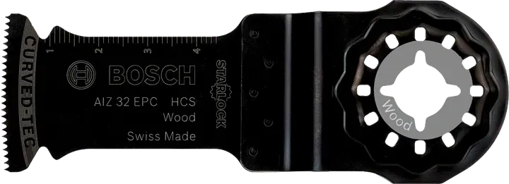 Bosch 2608661637 - Starlock Multi Oscillating Blade / Multi-Tool Blade / Oscillating Blade / AIZ 32 EPC Blade for Multi-Tools / Starlock / Multi-Tool Cutter Blade