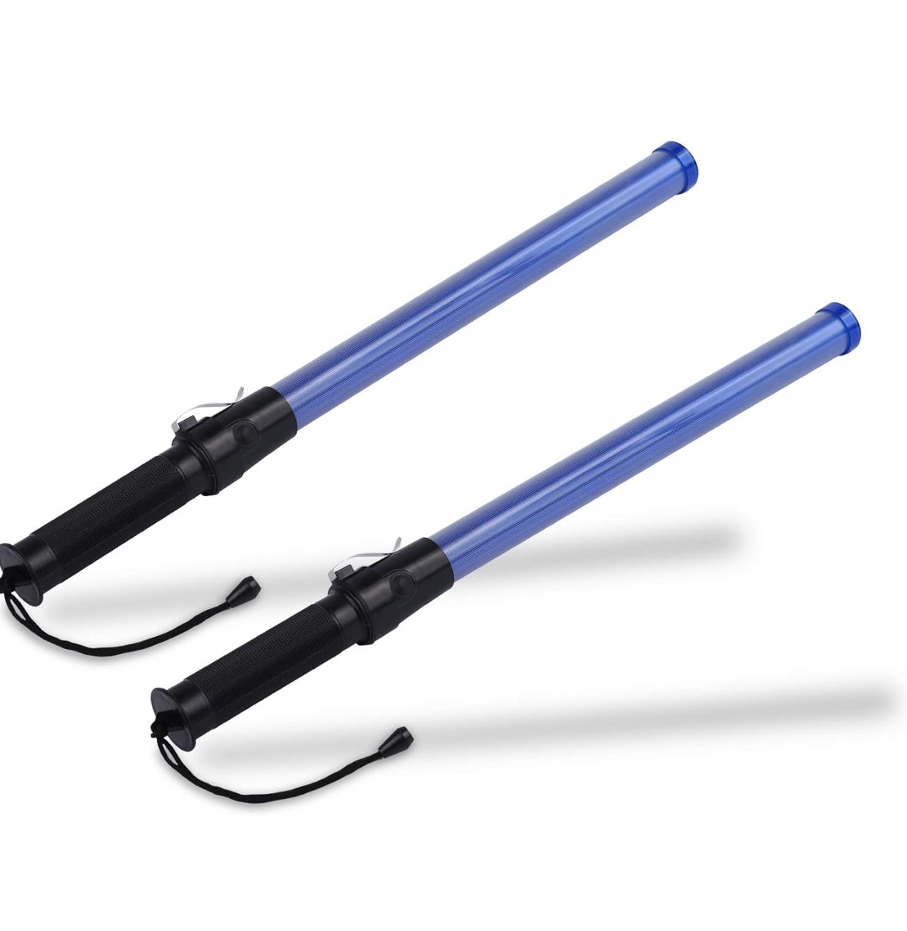 Baton Traffic Safety Baton Light Stick Signal Road Control (blue) FREE 2x Dbattery