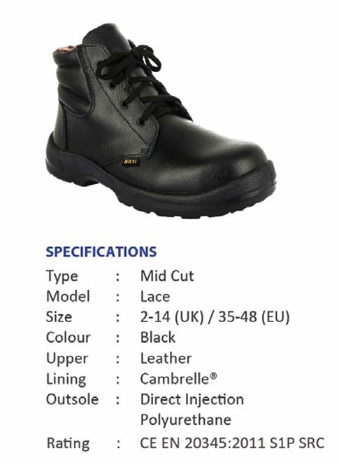 NITTI SAFETY SHOES MILD CUT (Lace)
