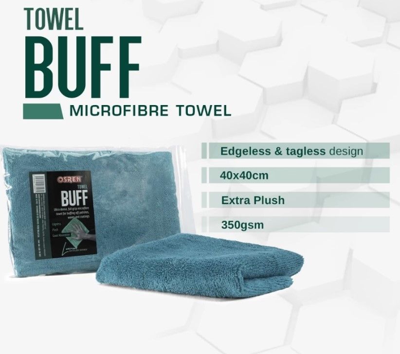 OSREN LUMINOUS TOWEL BUFF - AUTOMOTIVE MICROFIBRE BUFFING TOWEL
