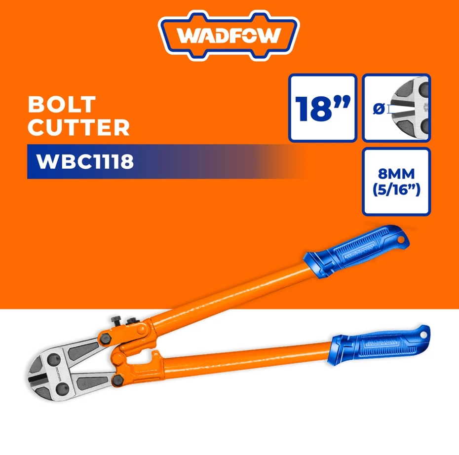WADFOW BOLT CUTTER CR-V STEEL BLADE (18" X 450MM) (WBC1118)