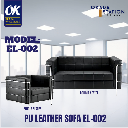 LT OFFICE SOFA EL-002 PU LEATHER -ALL SIZE / SOFA / OFFICE SOFA