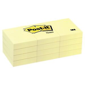 Post-It Note 11/2" x 2 Yellow