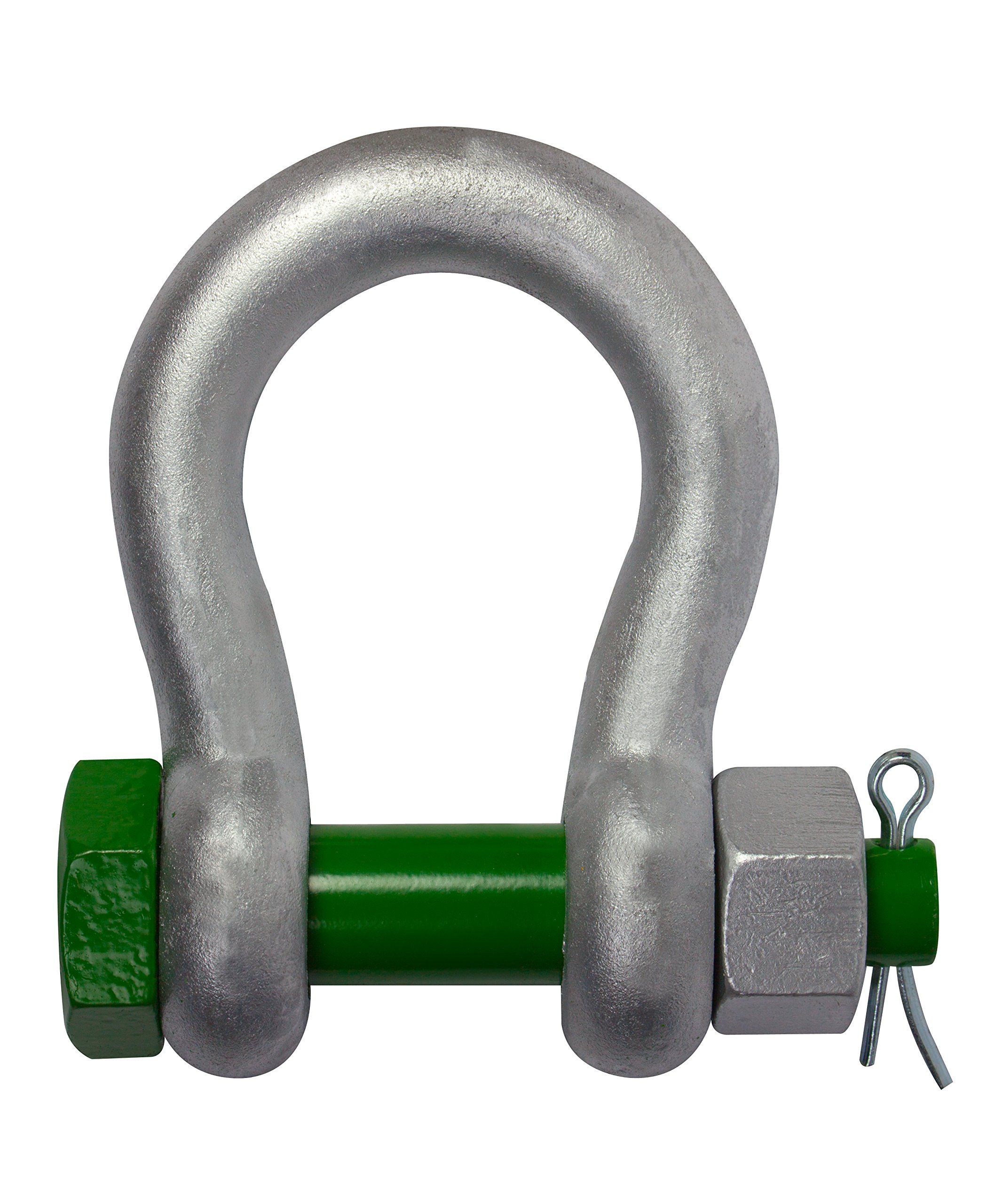 *Green Pin G-4163 Standard Bolt Type Bow Shackle 3/8" (WLL 1 TON)