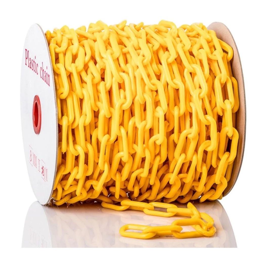 OEM Yellow PVC Plastic Chain (6mm x 25m)