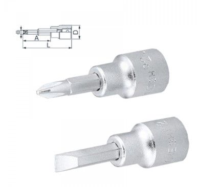 TONE 1/2? DR SCREWDRIVER SOCKETS (CROSS BIT)