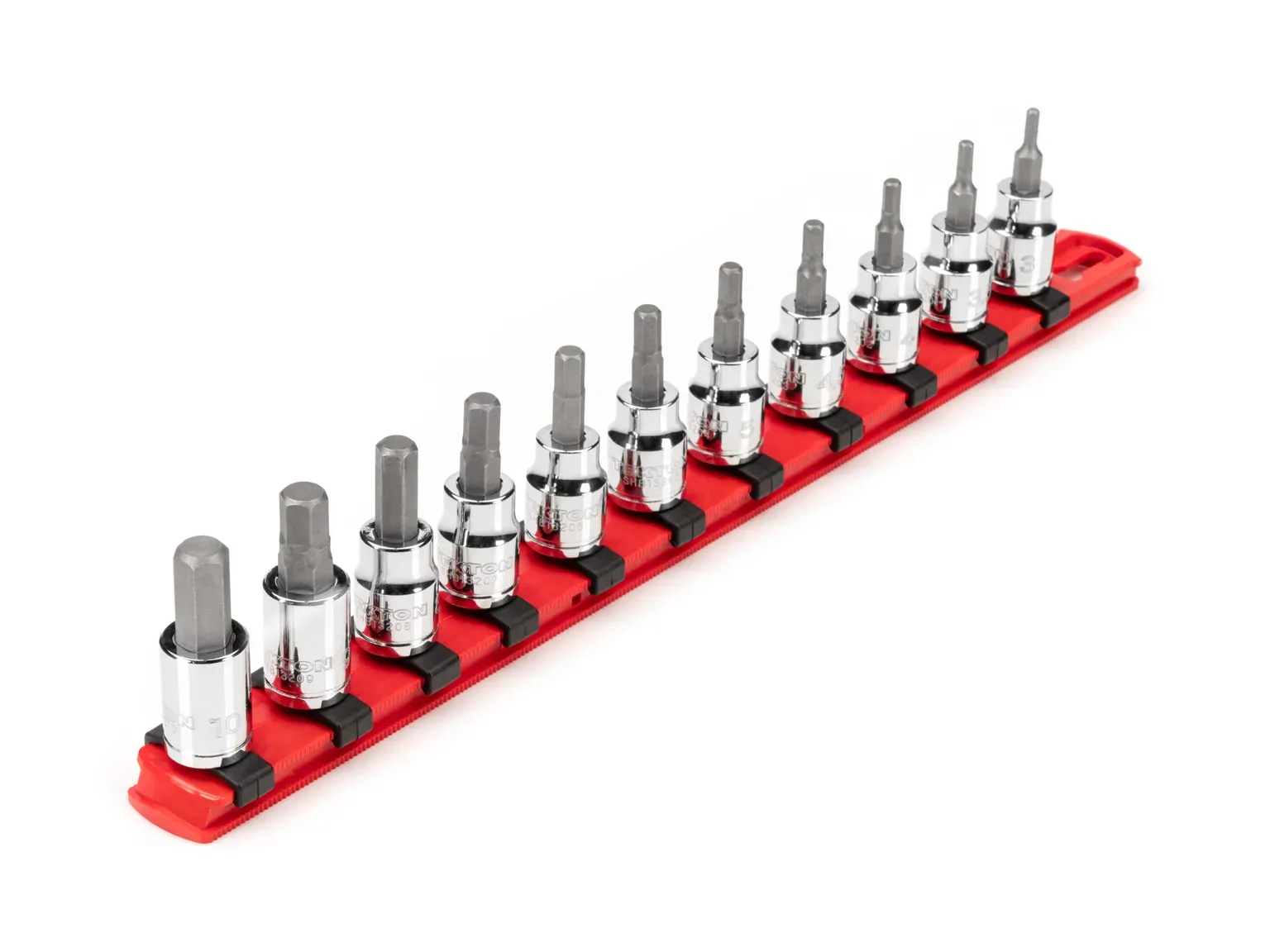 3/8" hex bit socket rail set