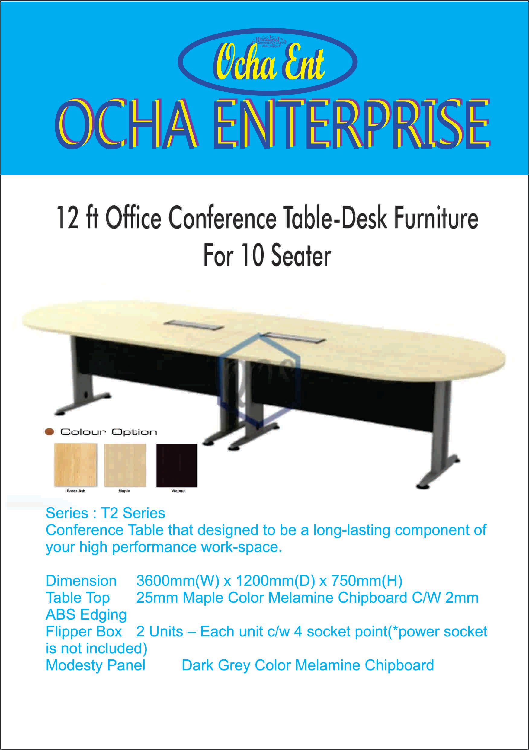 10-Seater Conference Table - KLANG VALLEY ONLY
