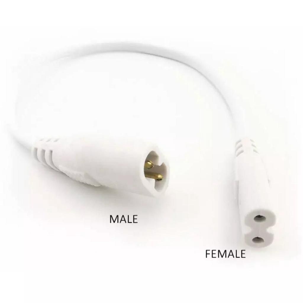 T4 T5 T8 LED LAMP CONNECTING WIRE 2 PIN MALE TO FEMALE, T5 EXTEND CABLE