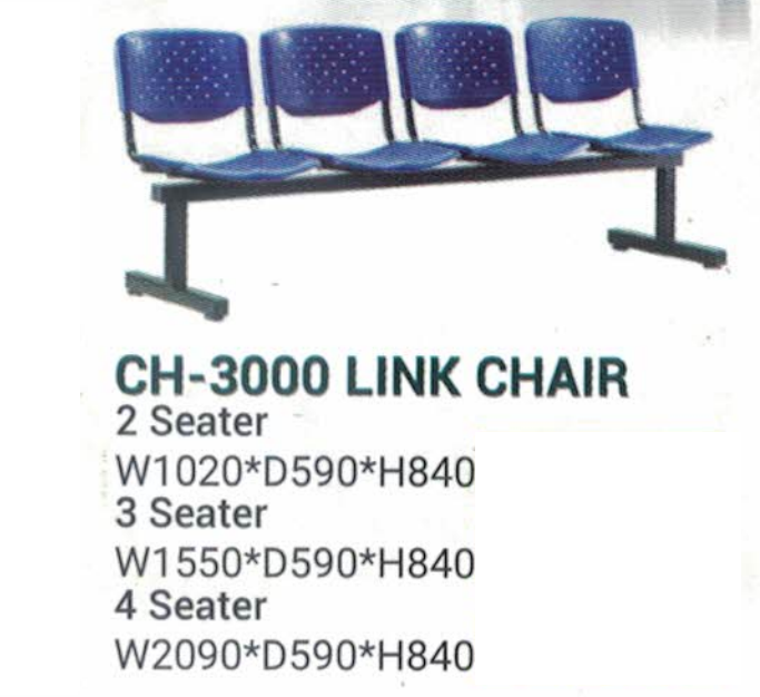 OFIS SERIES PUBLIC SITTING CHAIR CH-3000 LINK CHAIR