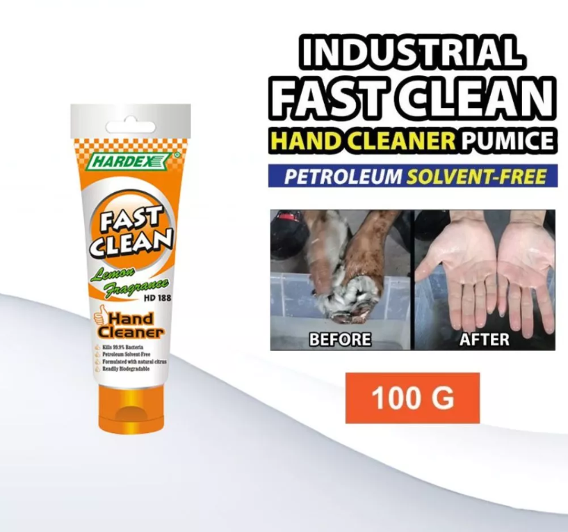 HARDEX INDUSTRIAL FAST CLEAN HAND CLEANER PUMICE (100G) HD-188-PMC