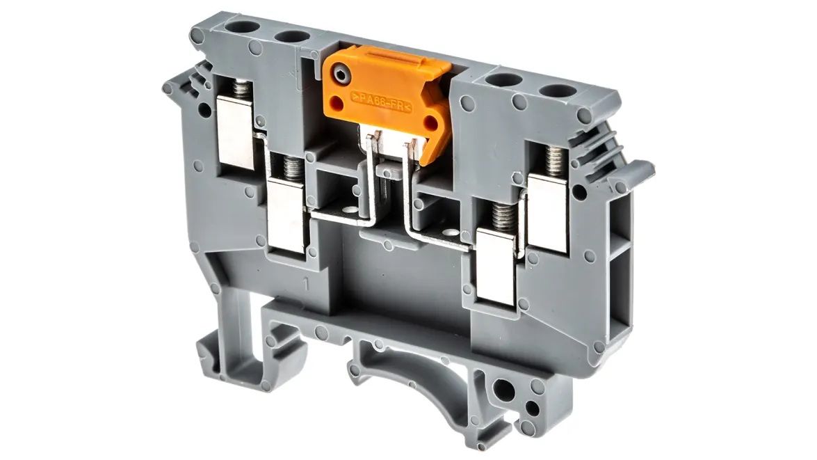 Phoenix Contact 2775210 UDK 4-MTK-P/P Series Grey, 4mm², Single-Level, Screw Termination