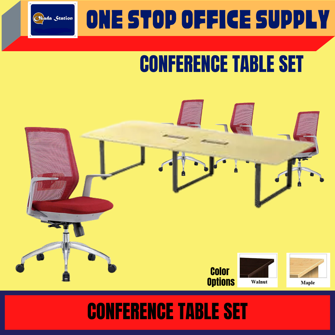 VS CUSTOM MADE SERIES : CONFERENCE TABLE WITH O SHAPE LEG / MEETING TABLE / OFFICE TABLE / CONFERENCE TABLE