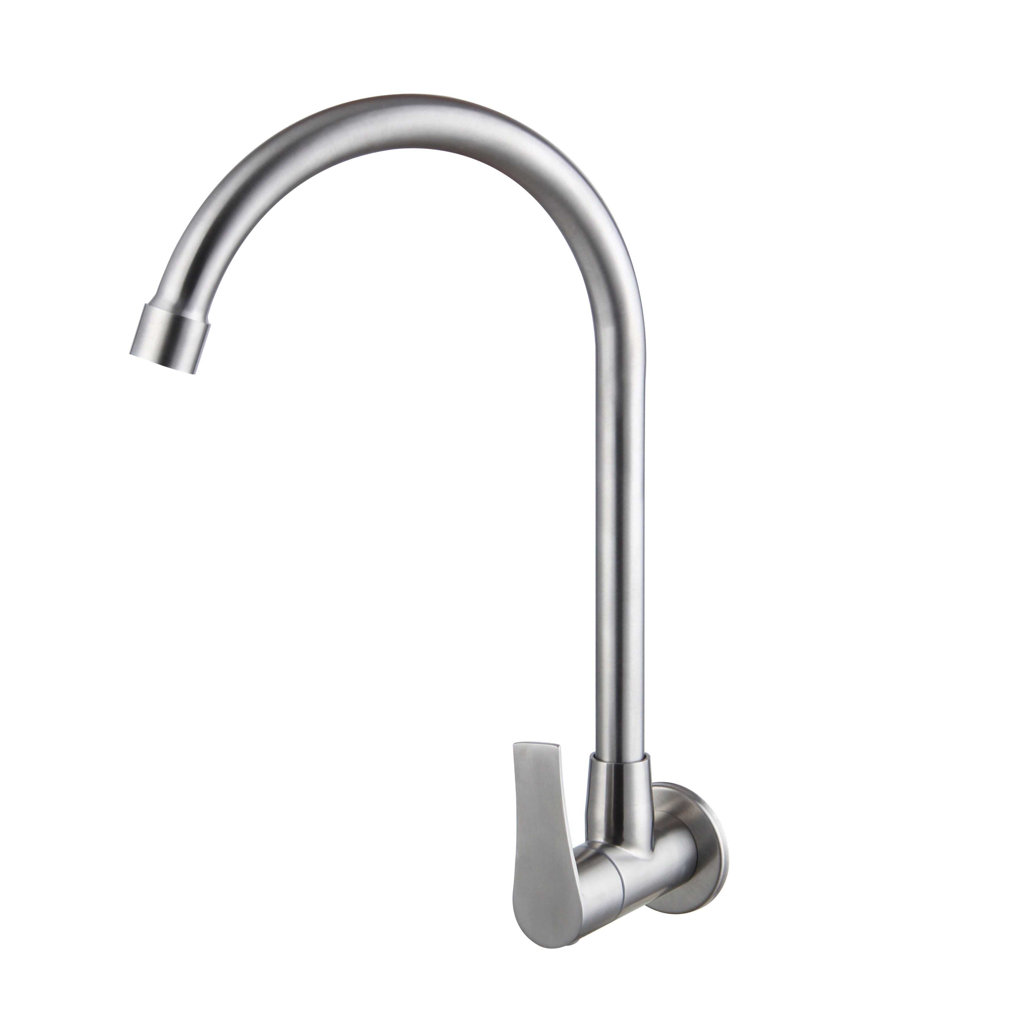 HEMOS BATHROOM FAUCET STAINLESS STEEL SUS 304 WALL SINK TAP HM3302