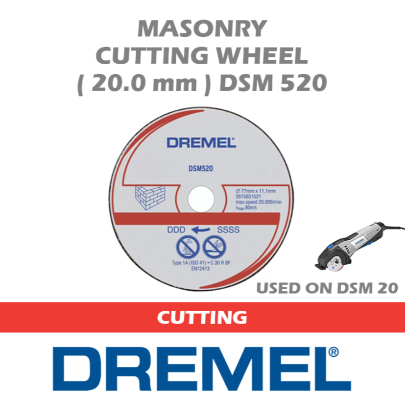 DREMEL MASONRY CUTTING WHEEL DSM520