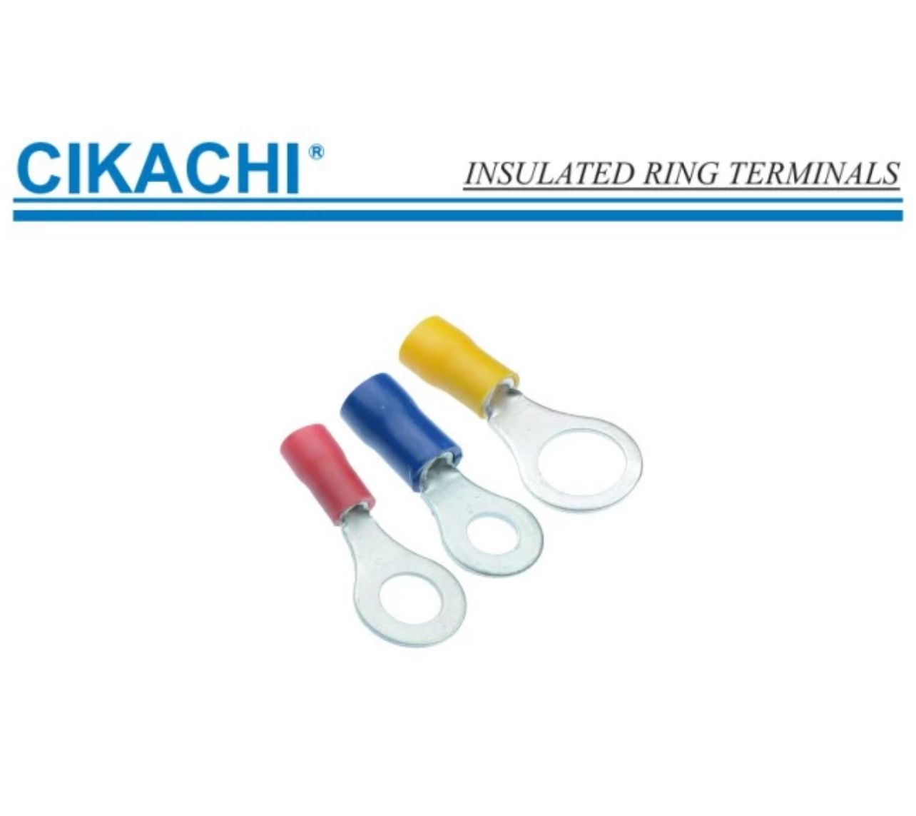 Cikachi CKC CIKACHI (1.25mm - 5mm) Insulated Ring Terminals Type VF (100pcs/pack)