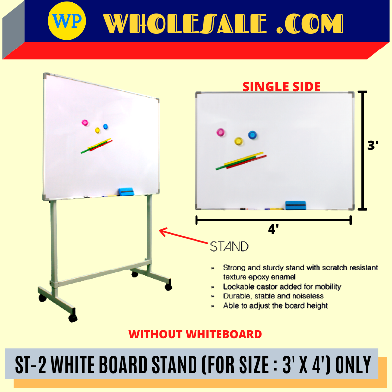 FEEYOND ST-2 WHITE BAORD STAND FOR SIZE: 3' X 4' (WITHOUT WHITEBOARD)