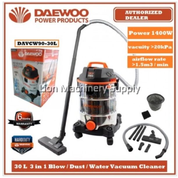 DAEWOO DAVC90-30L VACUUM CLEANER (Wet&Dry)