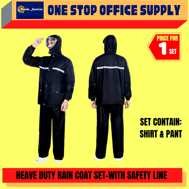 SAFETY RAIN COAT (BAJU & SELUAR) / Rain Coat / Safety Rain Coat