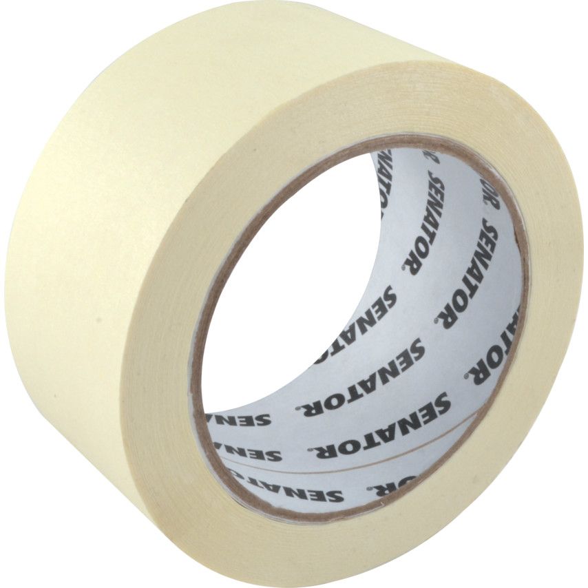 NIL Senator General Purpose Cream Masking Tape - 50mm x 50m (SEN9800050R)