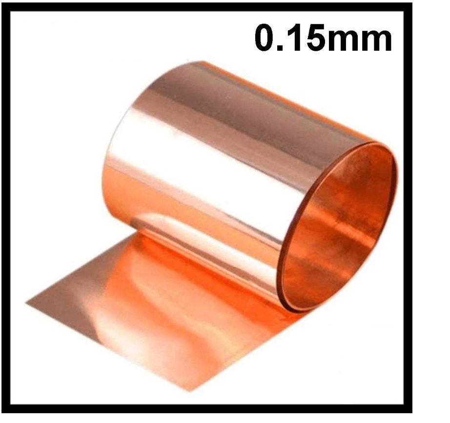 COPPER FOIL COPPER METAL SHEET SHIM PLATE THIN 0.15MM RED COPPER