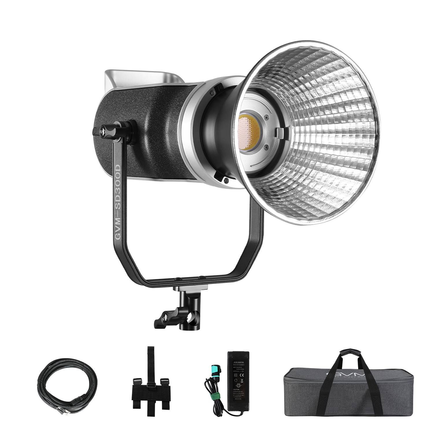 GVM *#GVM SD300D Bi Color High Power 300 COB LED Video Light With App Control Free Bag