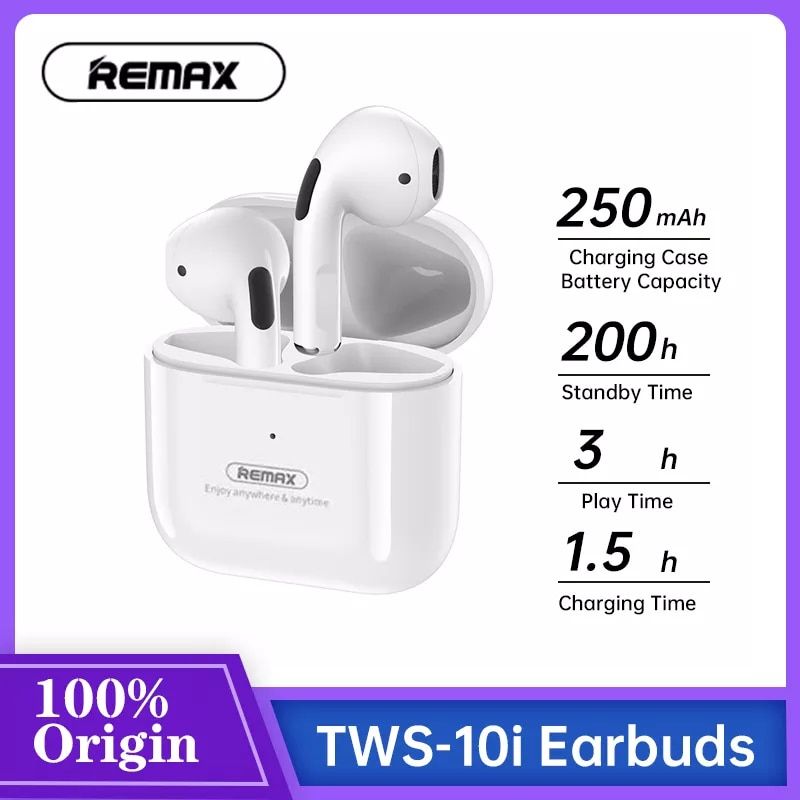 REMAX TWS-10i TRUE WIRELESS SPORTS EARBUDS EARPHONE HEADSET