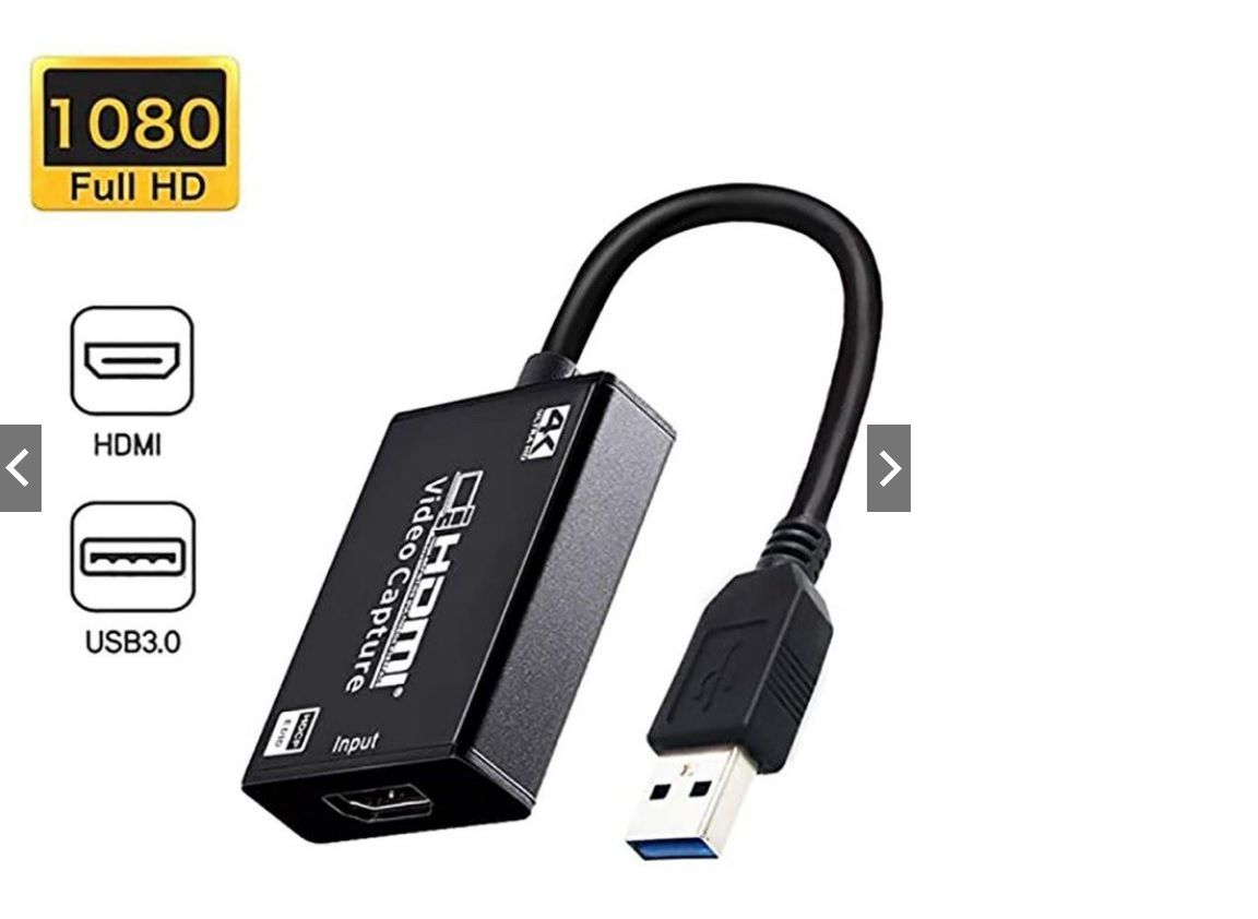 HDMI *HDMI Video Capture Card, 4K HDMI to USB 3.0 HDMI Capture Device for High Definition Acquisition