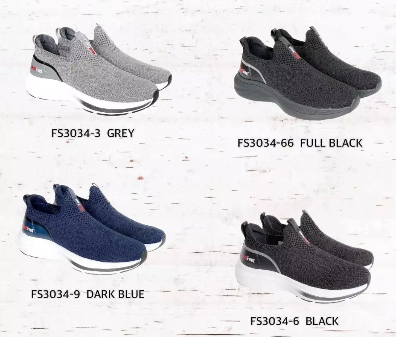 MEDIFEET FS3034 MEN WELLNESS SPORT SLIP ON 3 POINT SUPPORT MEDICAL HEALTH SHOES