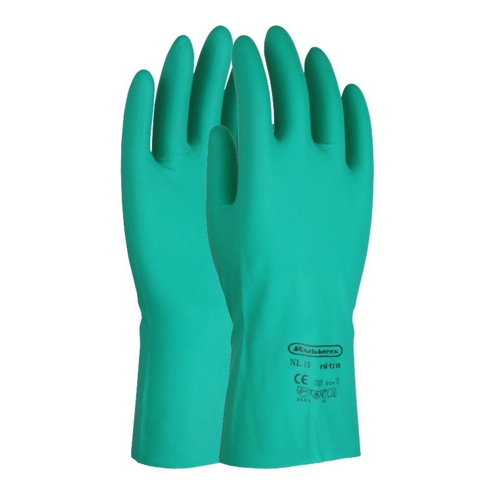 PROGUARD - RUBBEREX 13" REUSABLE NITRILE LINING GREEN RUBBER GLOVE (SIRIM & DOSH) - ALL SIZE / SUPER NITRILE GLOVE / RUBBEREX GLOVE / CHEMICAL RESISTANT GLOVE / FOOD PROCESSING GLOVE / PLANT MAINTENANCE GLOVE / HAND PROTECTION / GLOVE / RNF-15