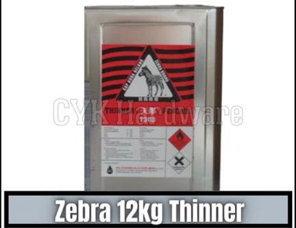 Zebra Thinner Solvent Thinner 12 kg