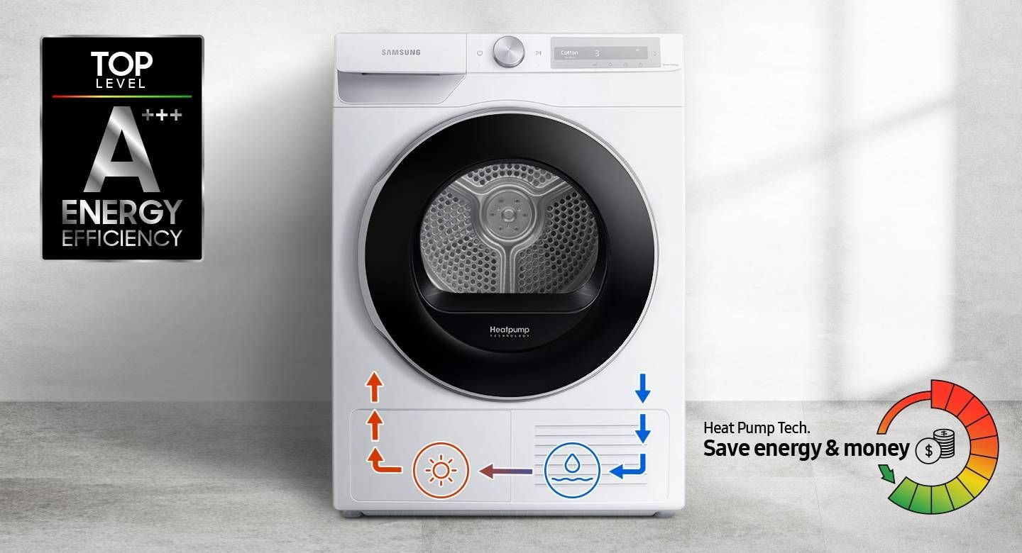 Samsung *Samsung 9KG Heat Pump Dryer SAM-DV90T6240LH