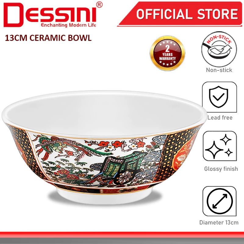 DESSINI Italy 13CM Ceramic Serving Bowl Non Stick Dinnerware