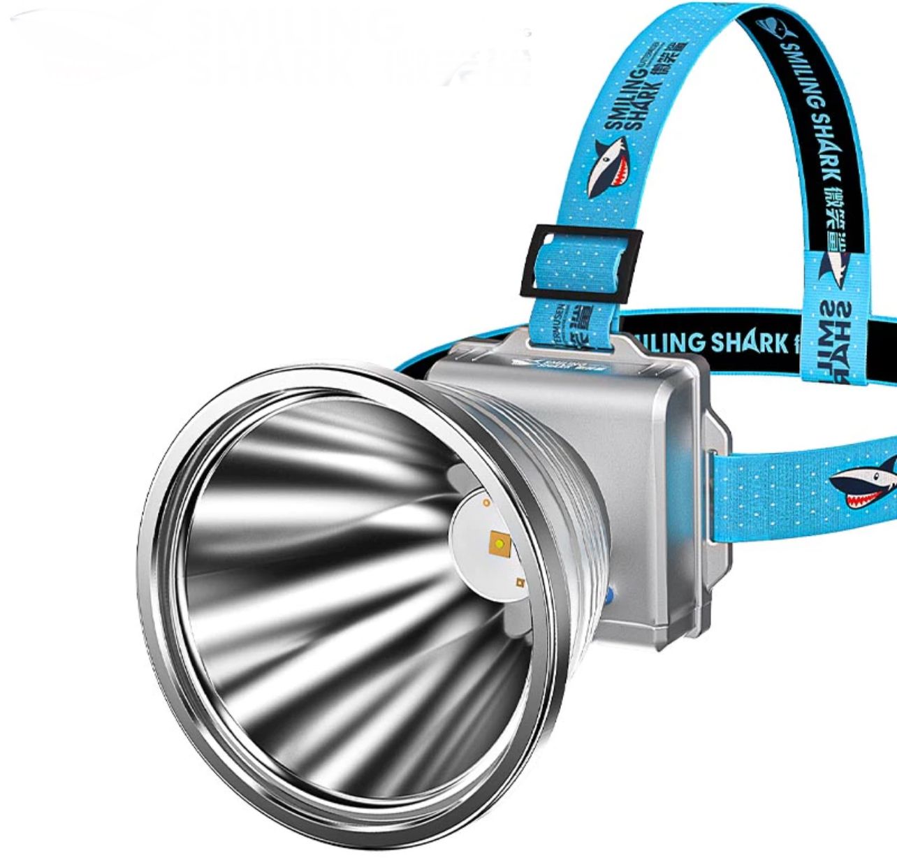 Smiling Shark Super Bright Headlamp M77 led Headlight 4modes USB Rechargeable IPX6 Waterproof