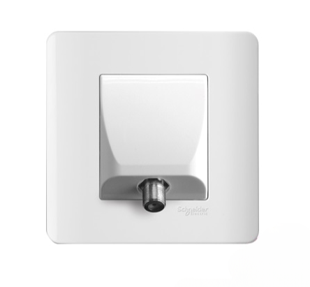 SCHNEIDER ZENCELO E8431CATV_WE 1GANG CATV SOCKET (WHITE)