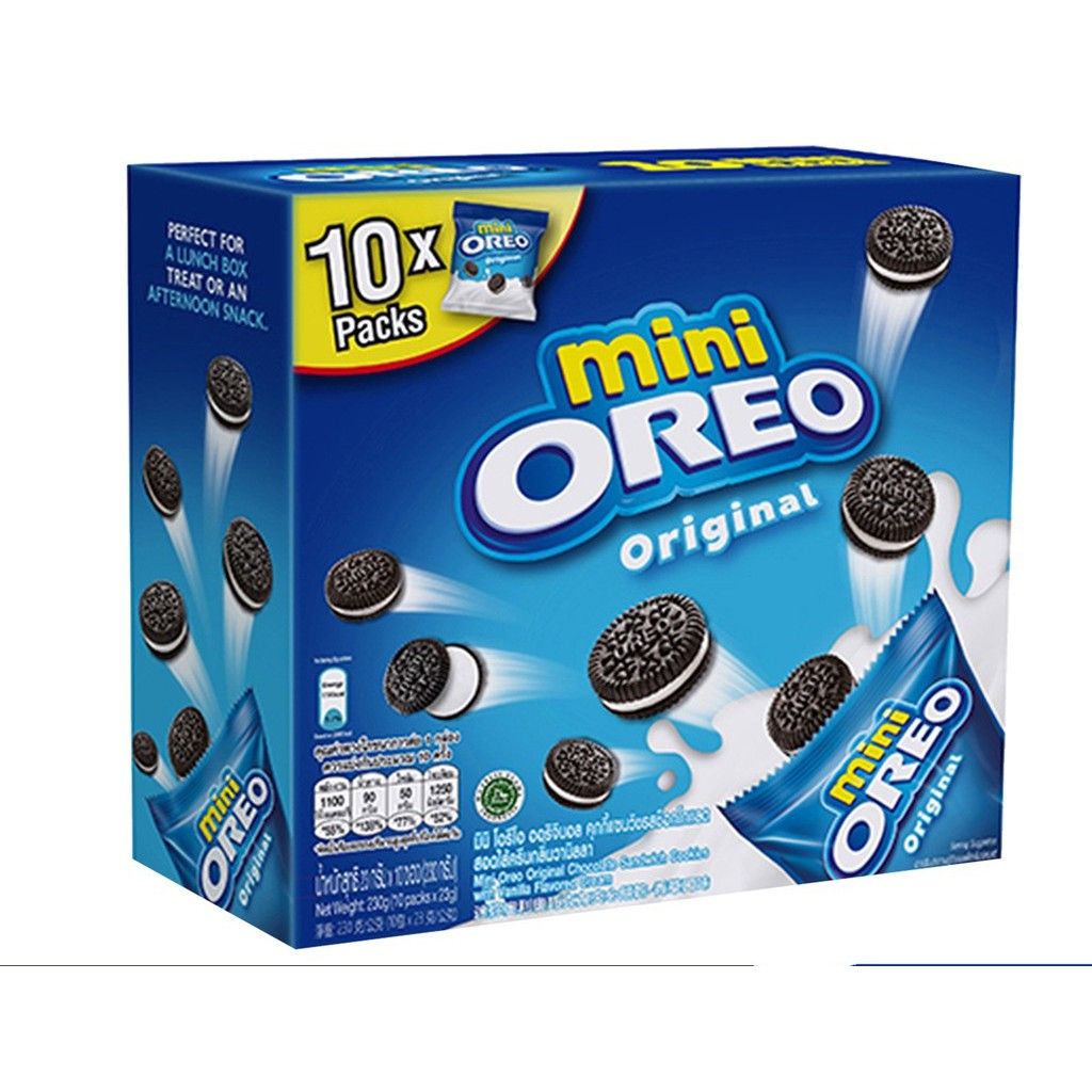 Oreo Mini Handy Pack Original / Choco (20.4g X 10 Packs) - 1 Box