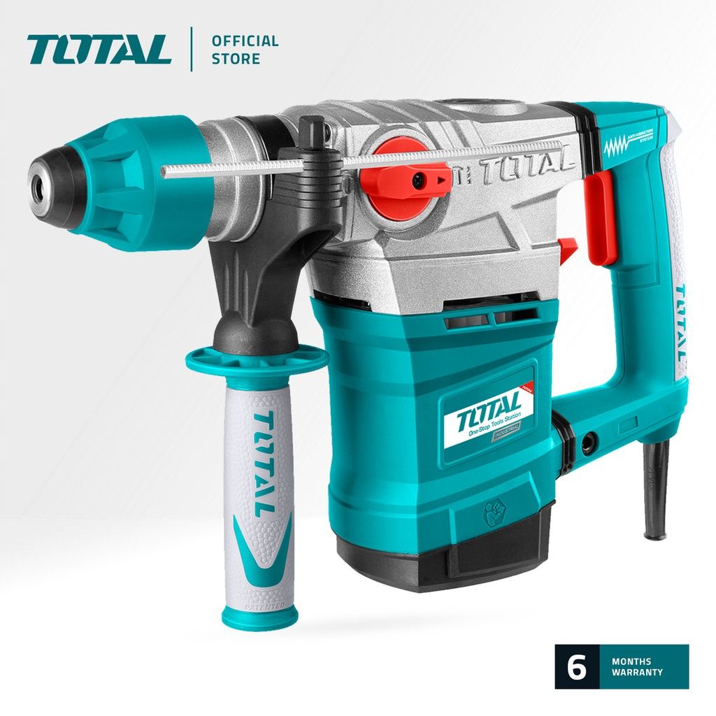 TOTAL TH118366 ROTARY HAMMER (SDS+ STANDS FOR SLOTTED DRIVE SYSTEM PLUS.) 1800W