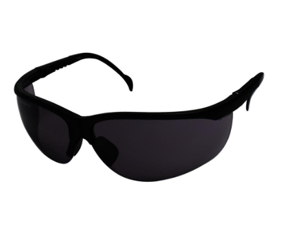 SAFETY EYE WEARS, BLACK LENS, ANTI-MIST UV, NON-SLIP DESIGN