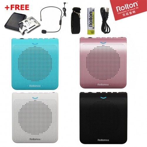 Rolton *Rolton K100 (Wired + UHF Headset Microphone) Voice Amplifier Speaker with Transmitter Unit Dual Mode Mic