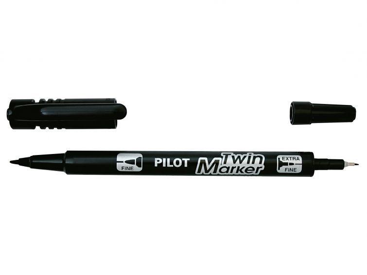 PILOT TWIN MARKER-BLACK
