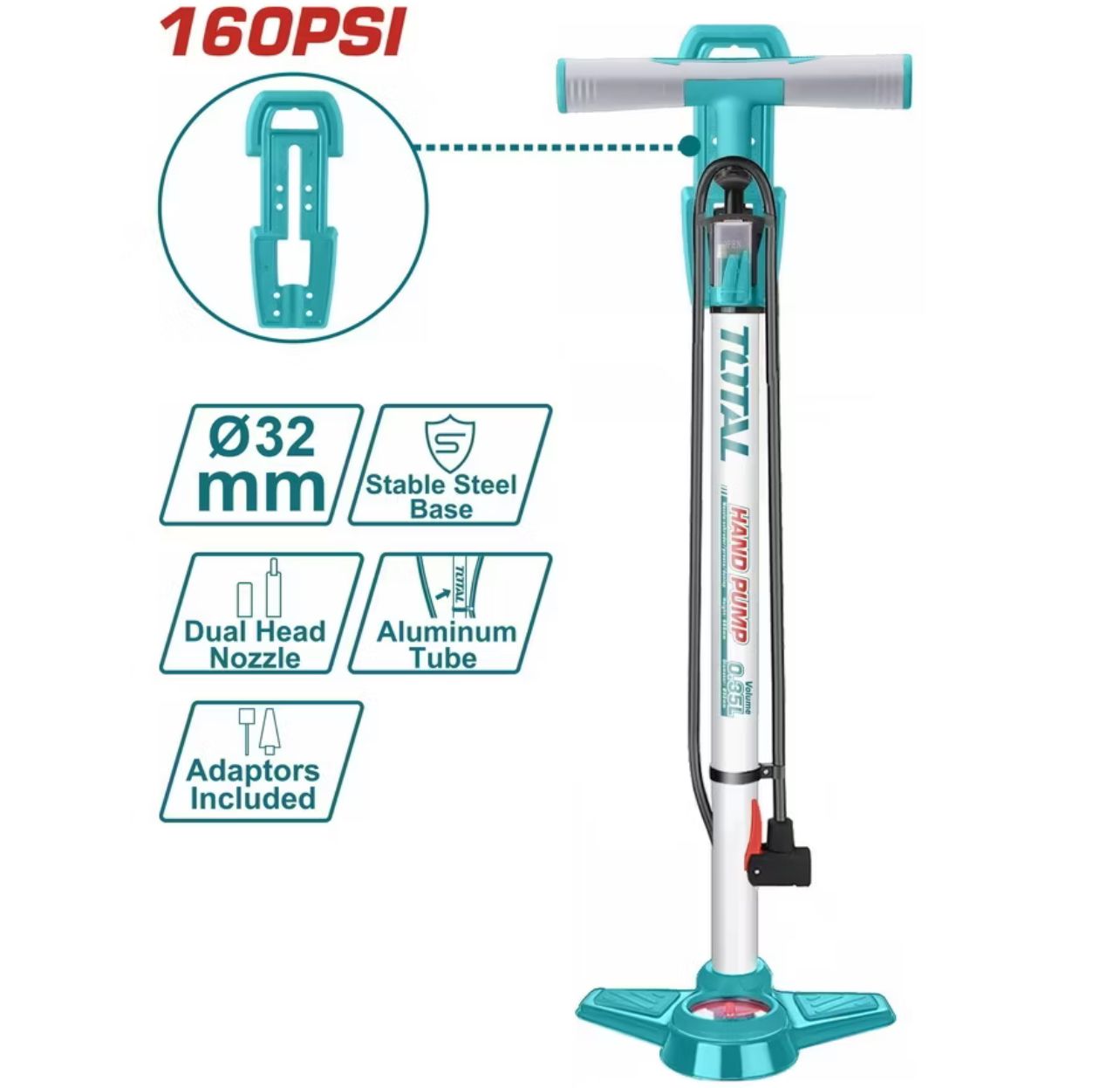 Total Hand Air Pump 160 psi