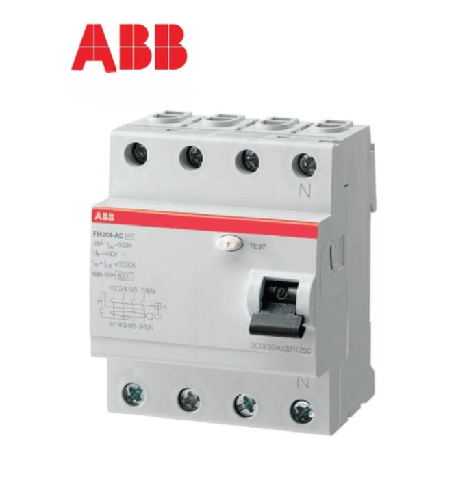 ABB RCCB/ELCB FH204 AC-40/0.03 (30MA) / 4 POLE (4P)