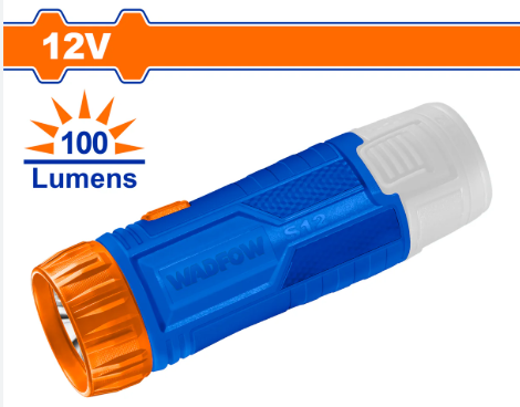 WADFOW LI-ION FLASHLIGHT LED (100 LUMENS/1W/12V) S12 WFLLI912