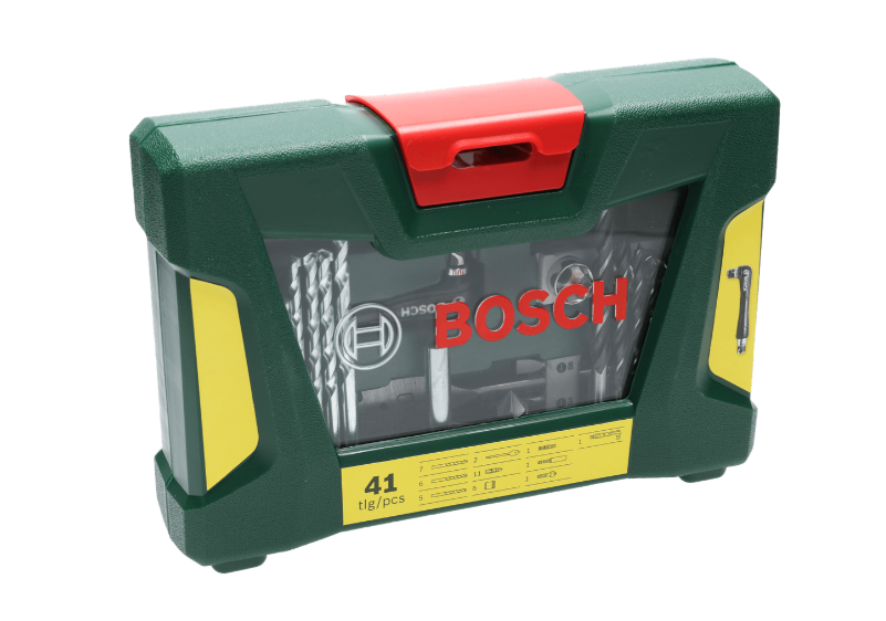 BOSCH V-LINE DRILL- AND SCREWDRIVER BIT SET 41 PIECES WITH ANGLE DRIVER (2607017316)