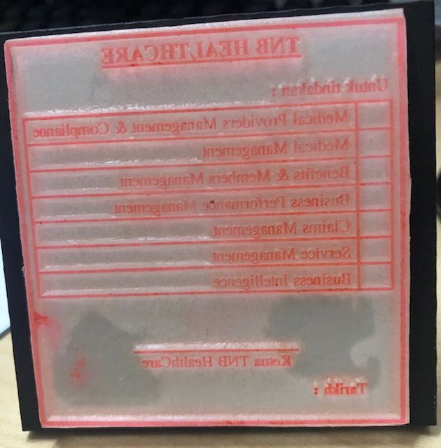 QS Rubber Stamp 3' X 3'