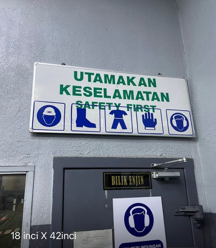 Signage Safety First Signage 18inch x 42inch